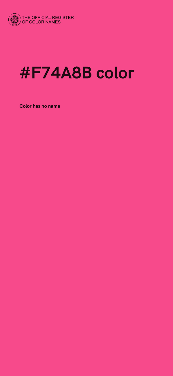 #F74A8B color image