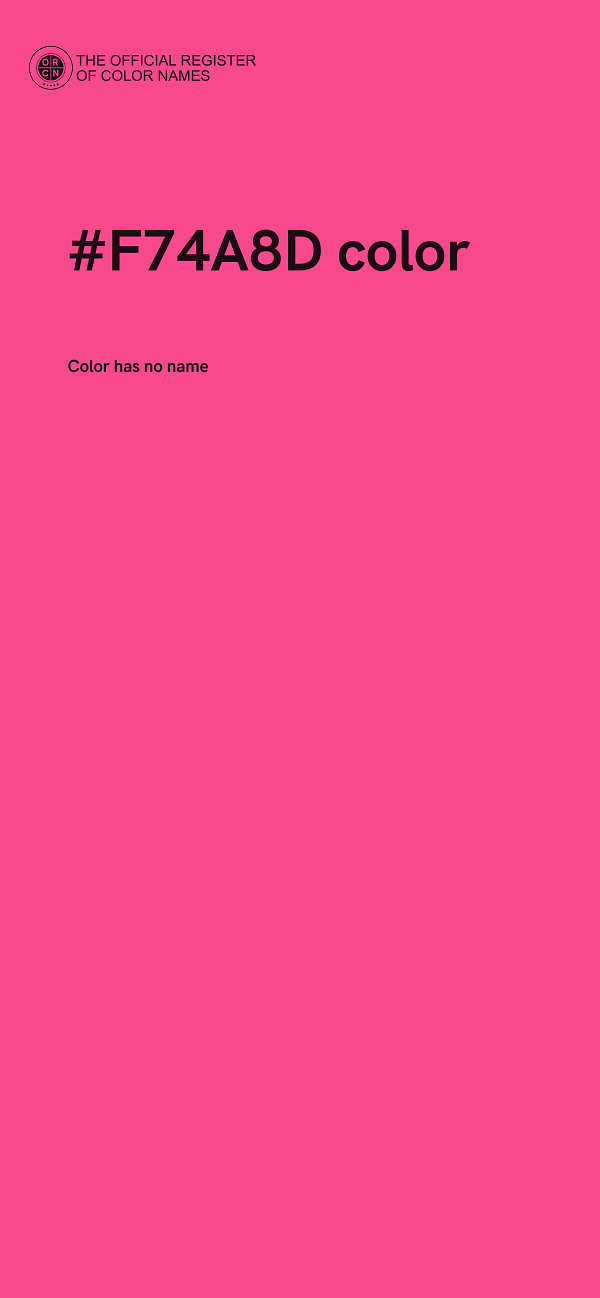 #F74A8D color image