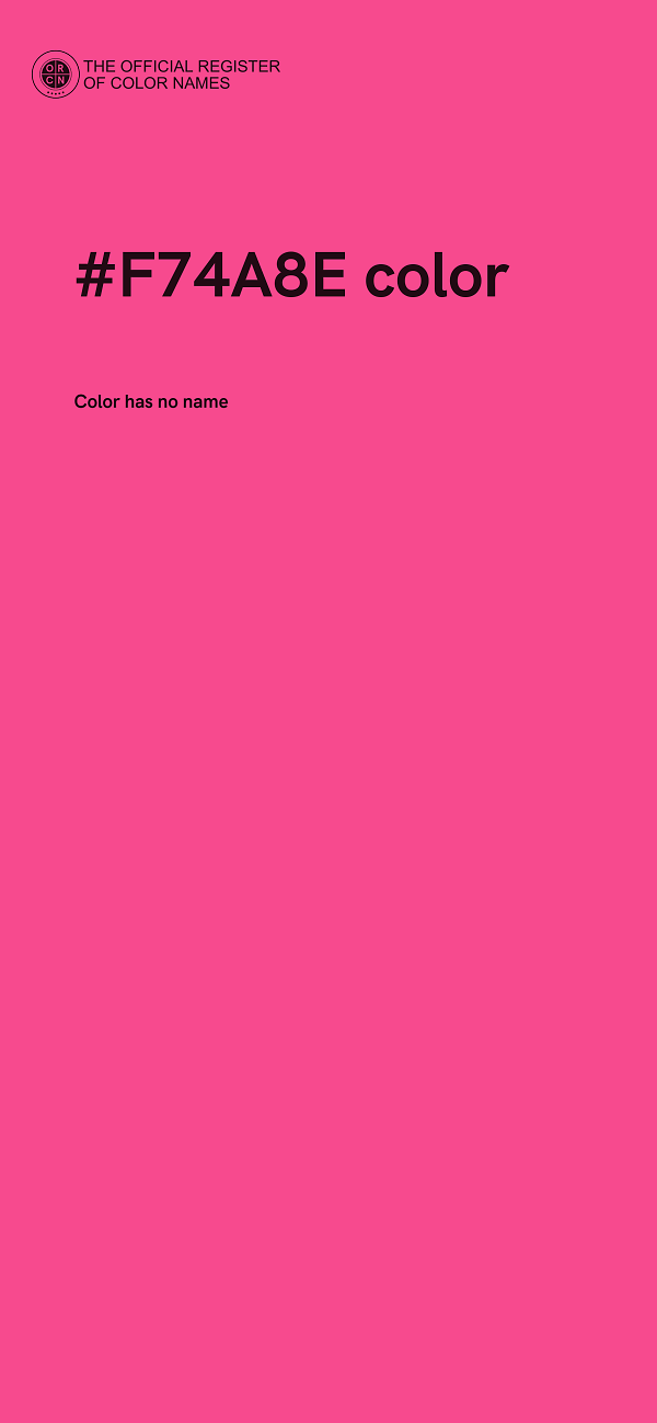 #F74A8E color image
