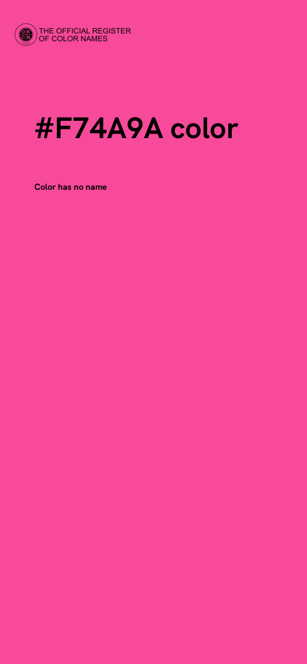 #F74A9A color image