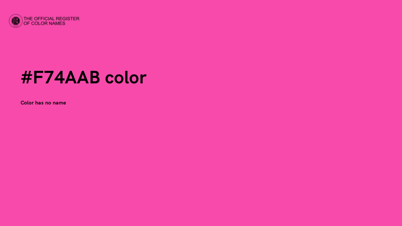 #F74AAB color image