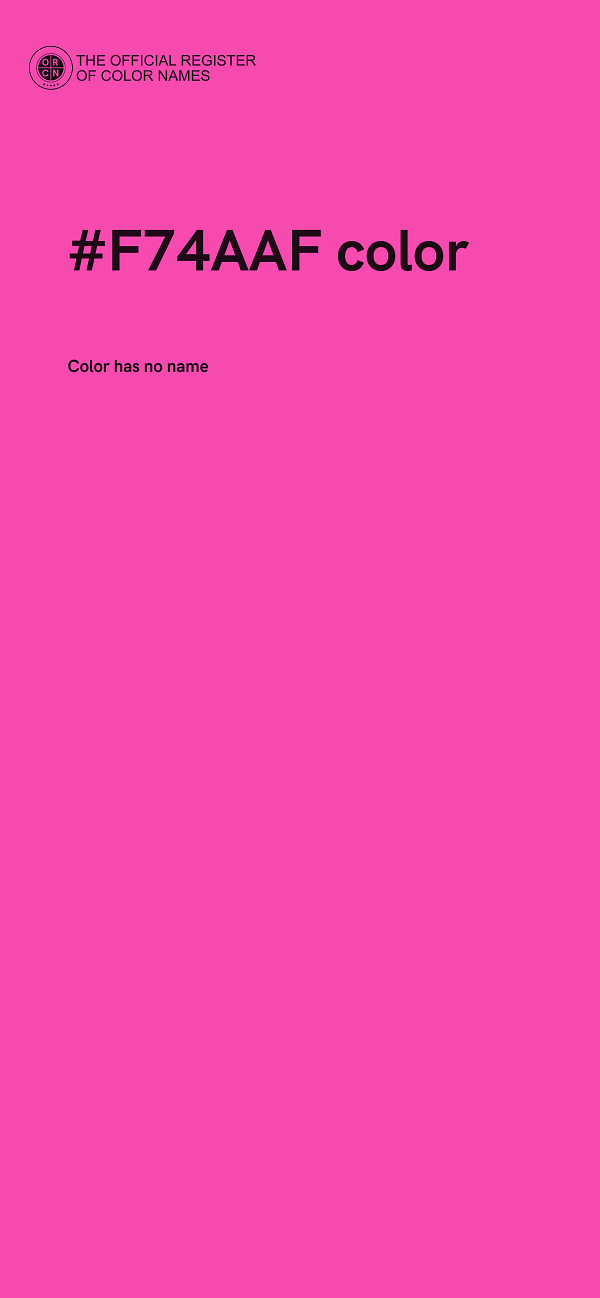 #F74AAF color image