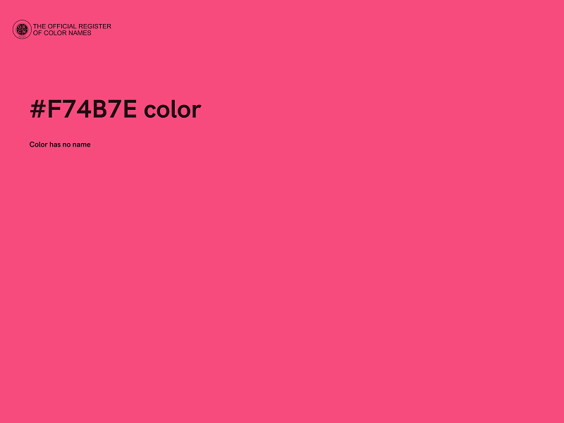 #F74B7E color image