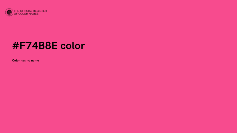 #F74B8E color image