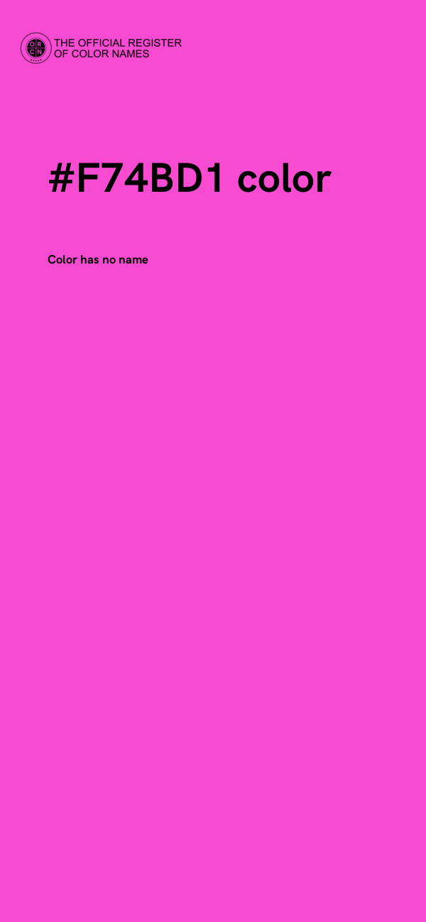 #F74BD1 color image