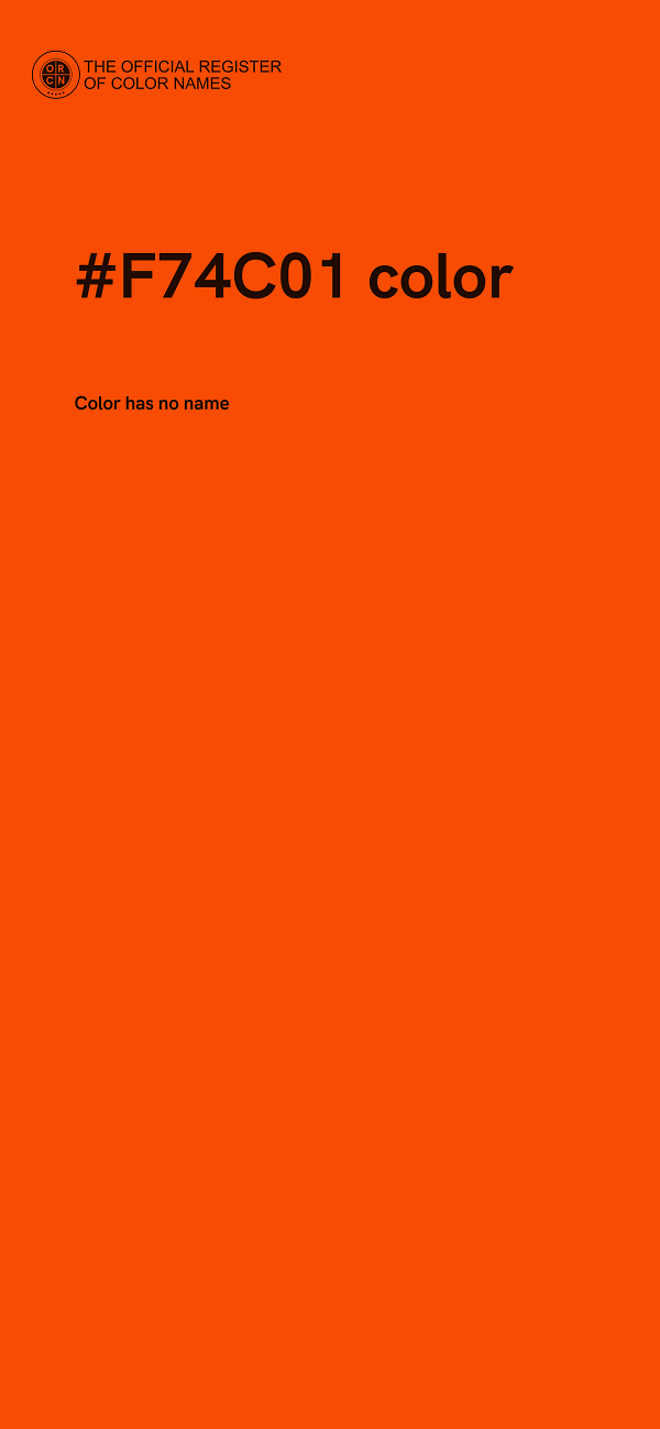 #F74C01 color image