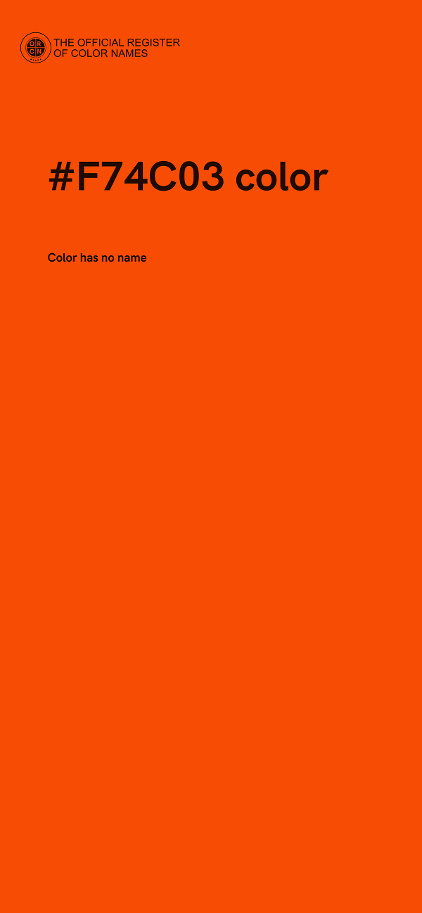 #F74C03 color image