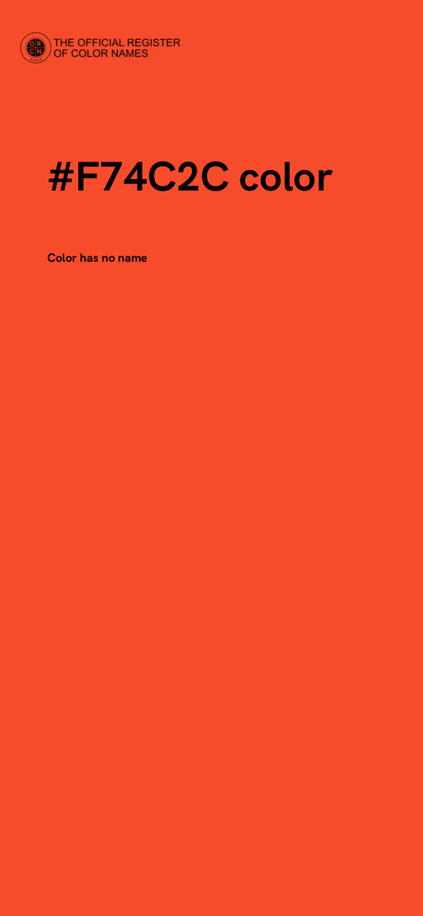 #F74C2C color image