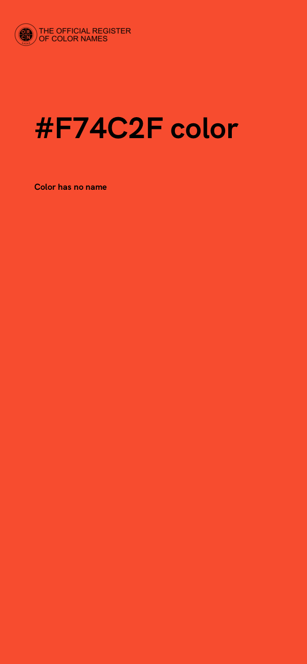 #F74C2F color image