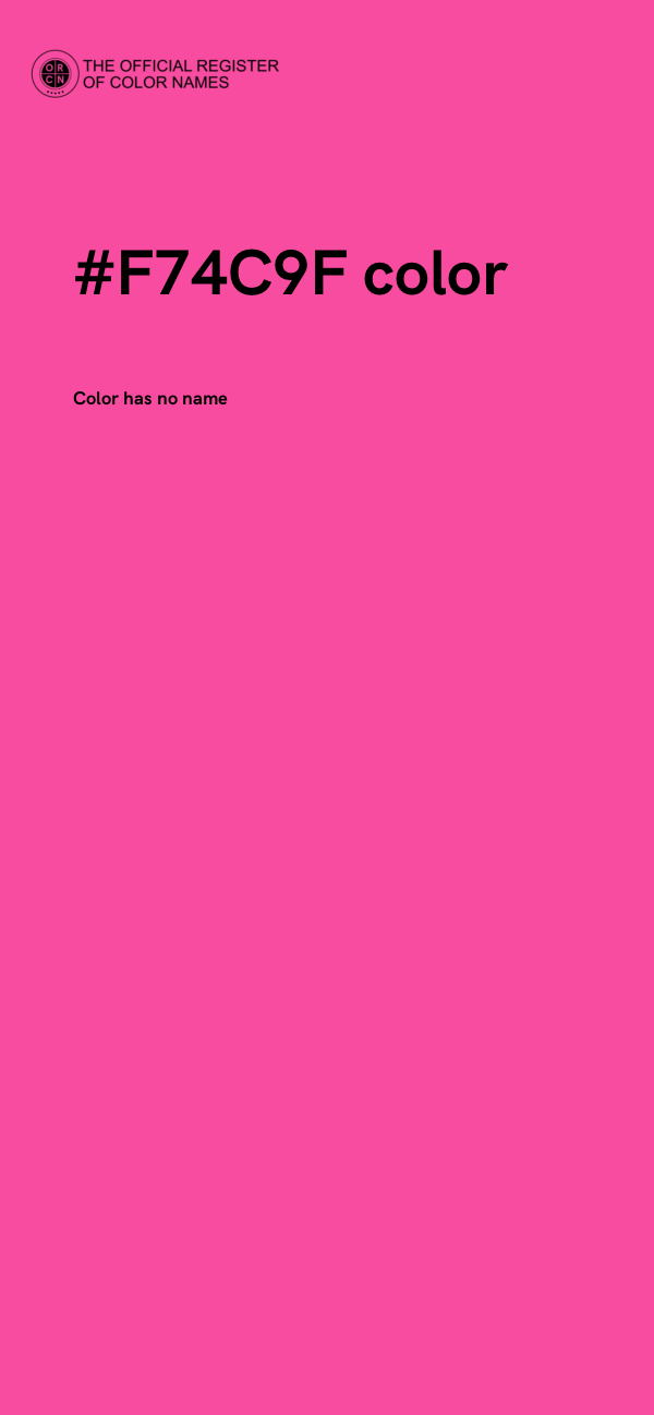 #F74C9F color image