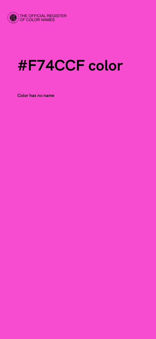 #F74CCF color image