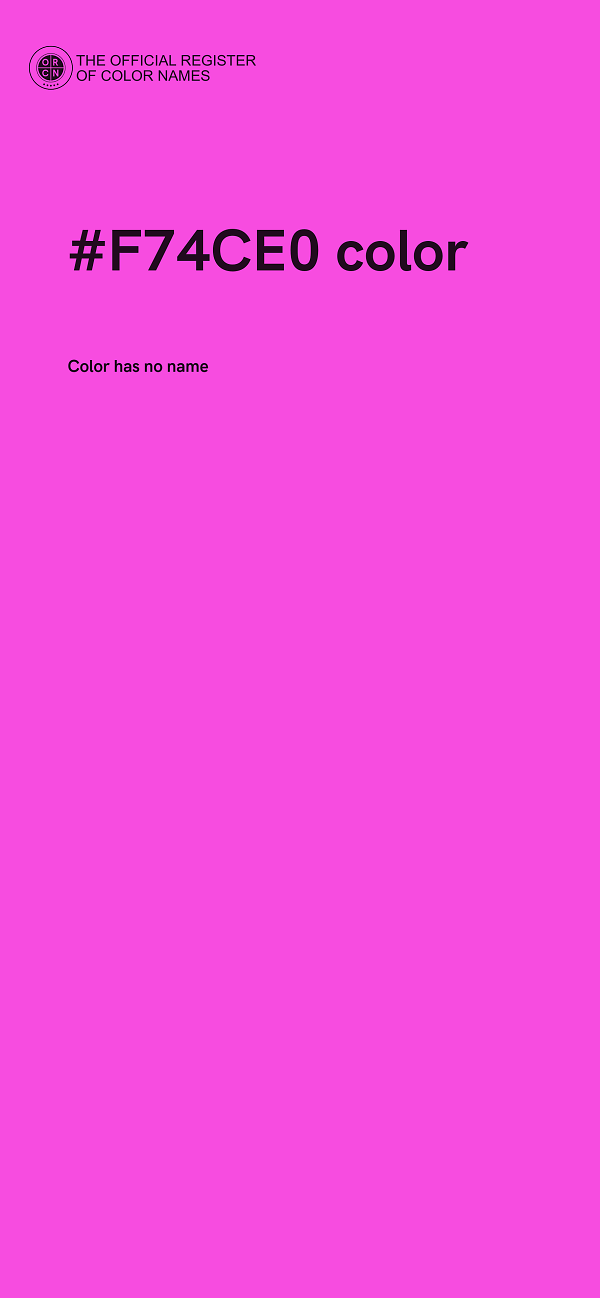 #F74CE0 color image