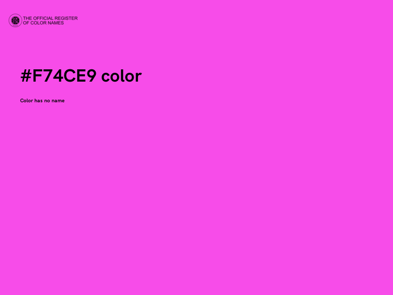 #F74CE9 color image