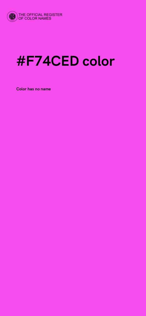 #F74CED color image