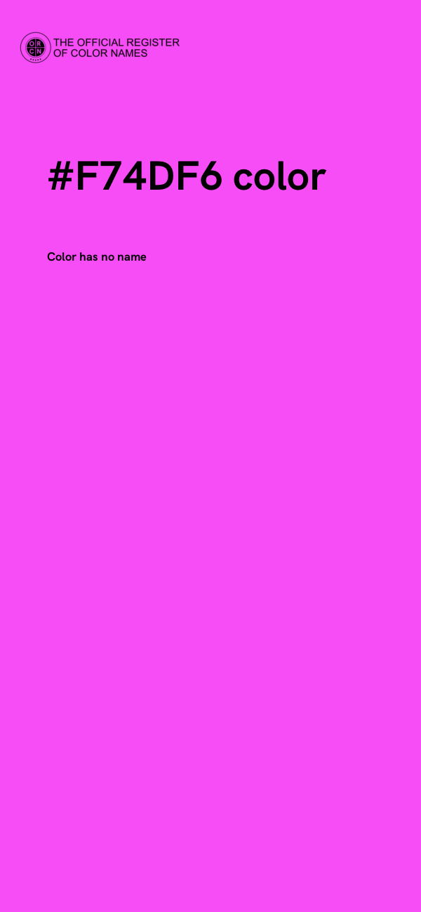 #F74DF6 color image