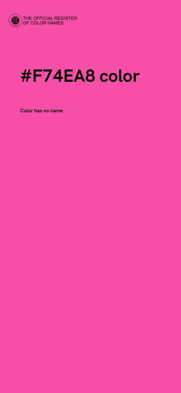 #F74EA8 color image