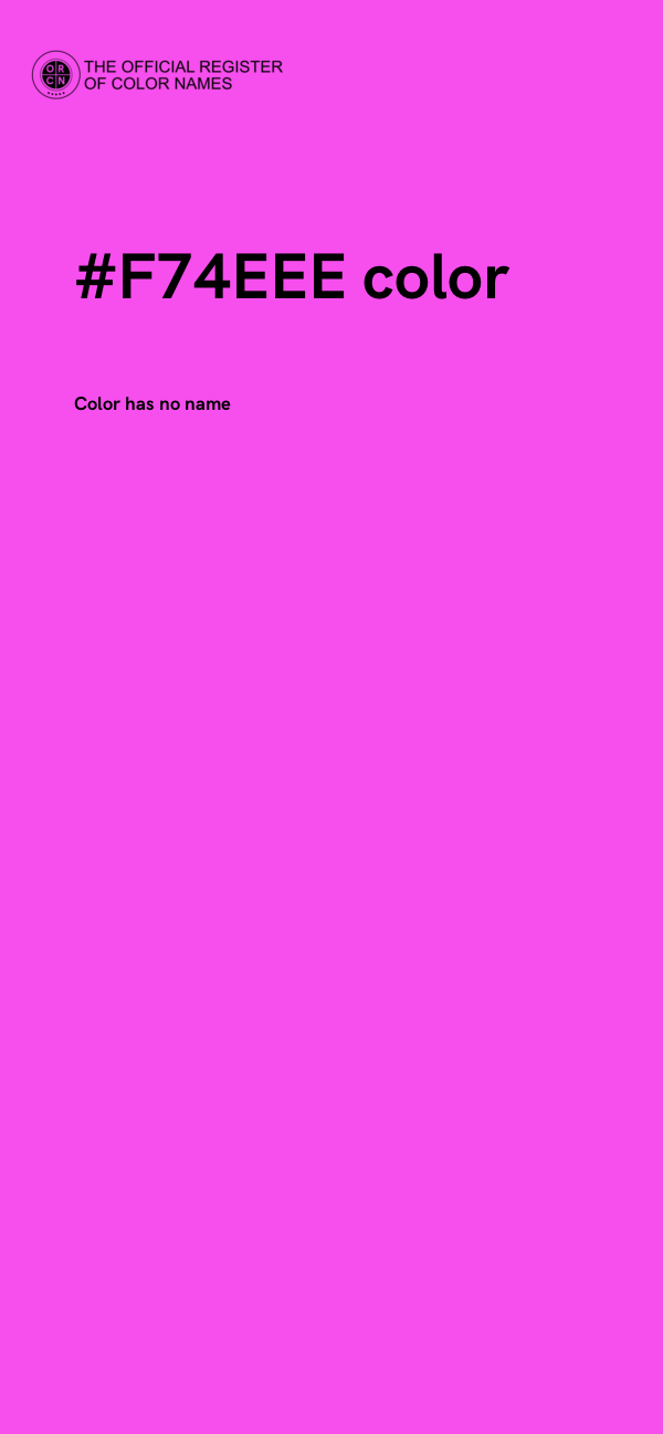 #F74EEE color image