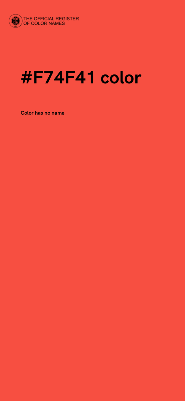 #F74F41 color image