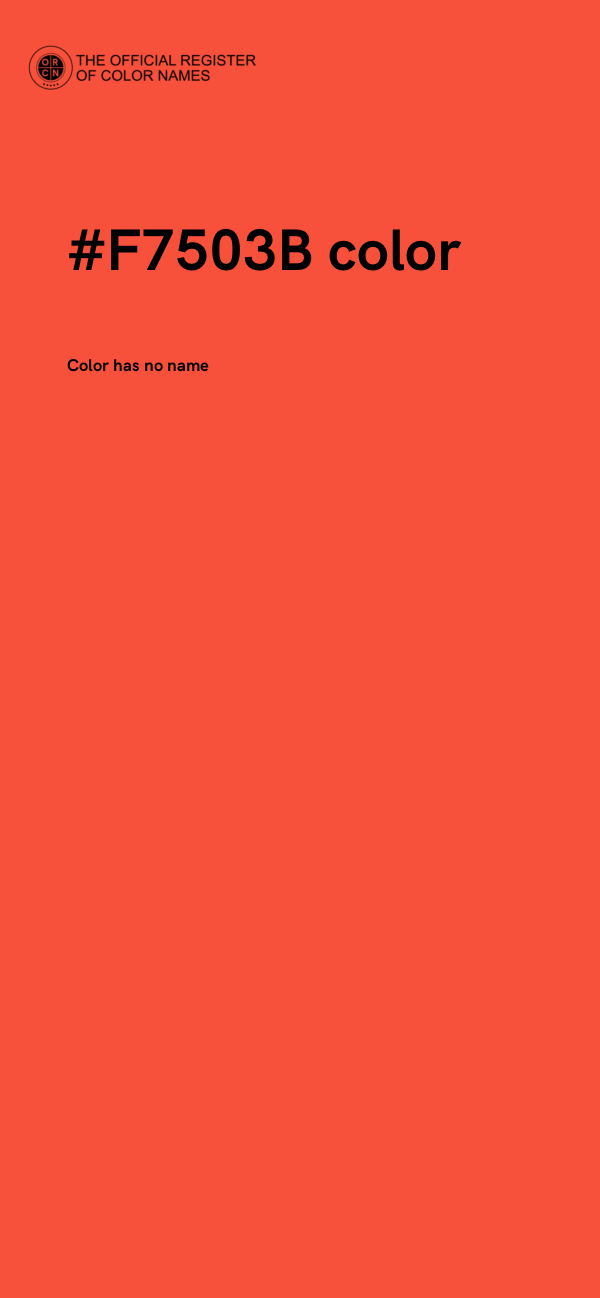 #F7503B color image