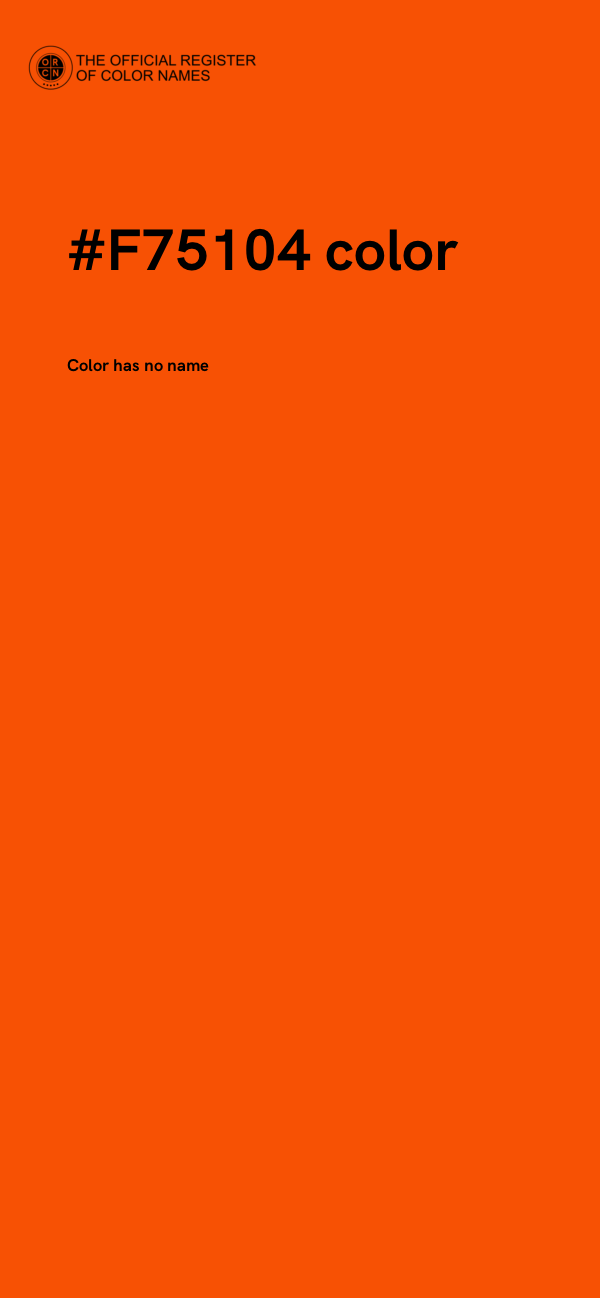 #F75104 color image