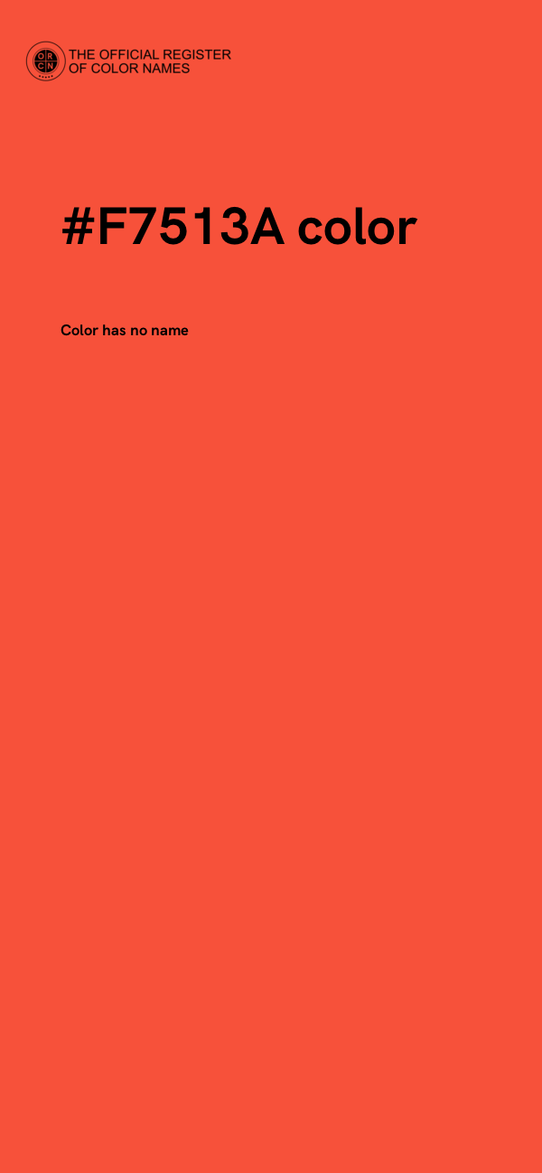 #F7513A color image