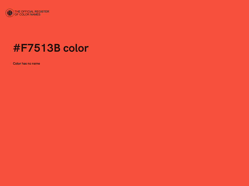 #F7513B color image
