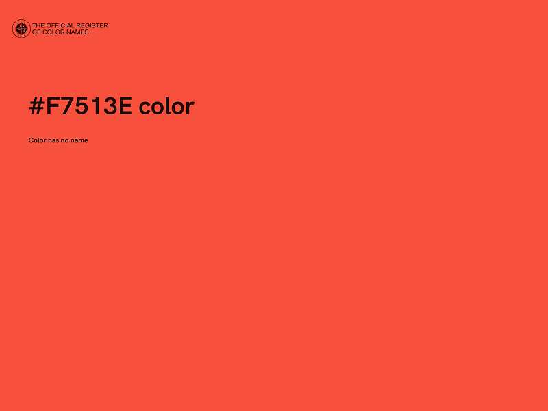 #F7513E color image