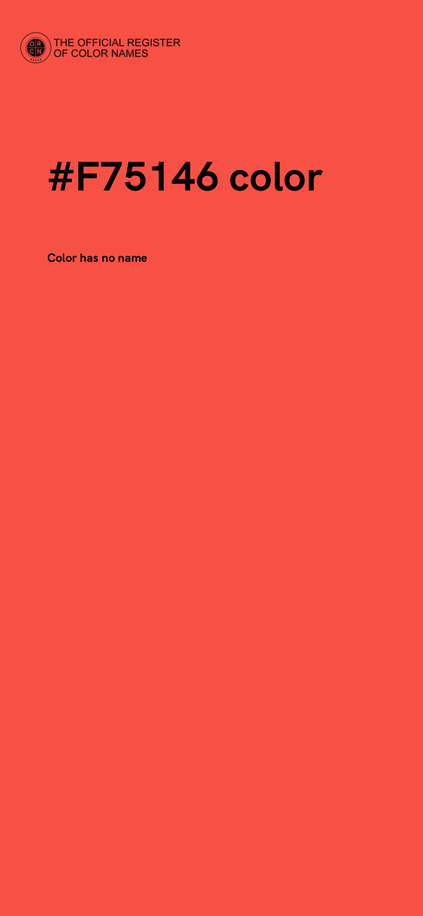 #F75146 color image