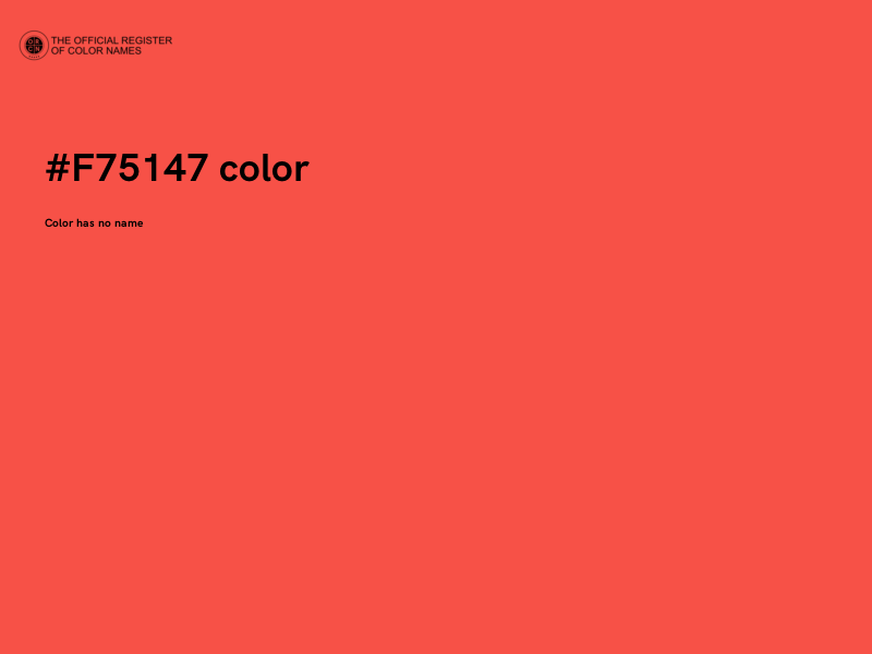 #F75147 color image