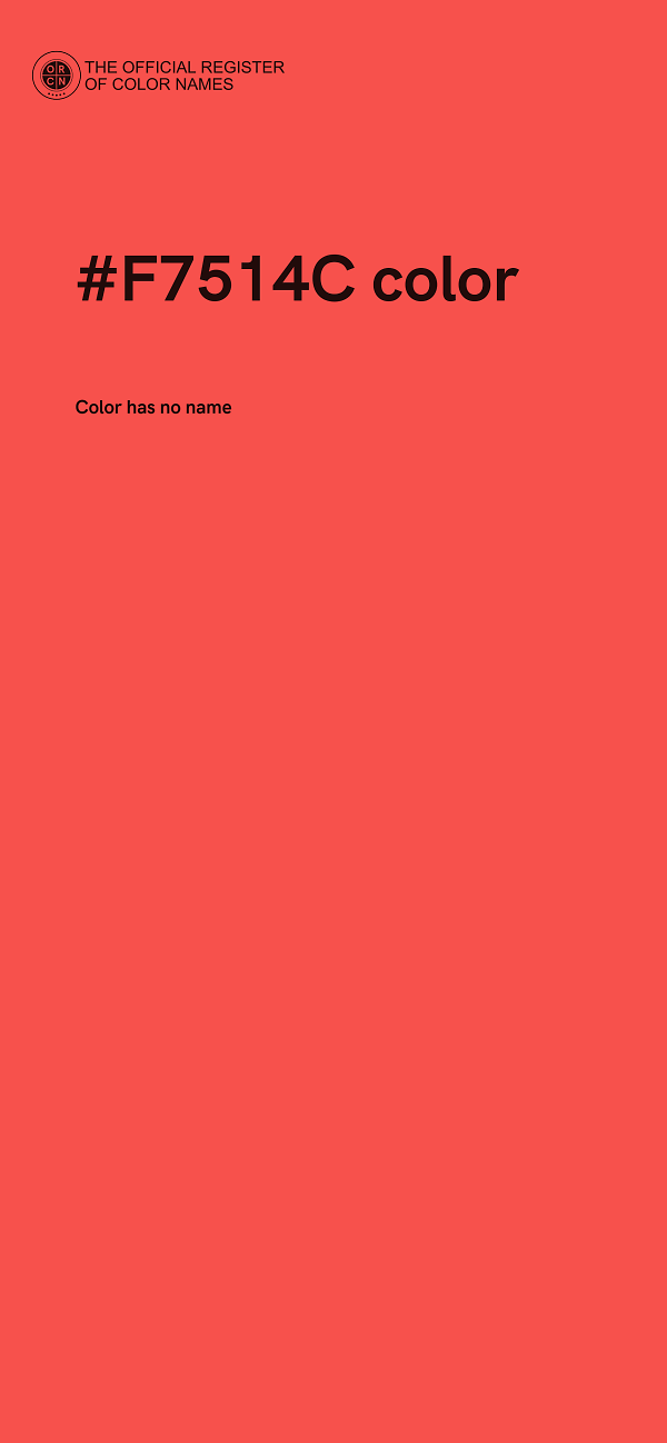#F7514C color image