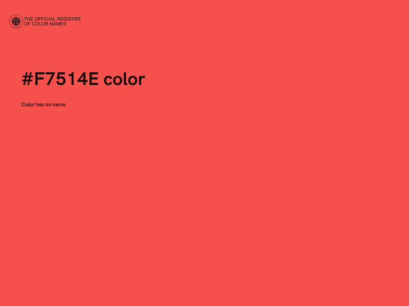 #F7514E color image