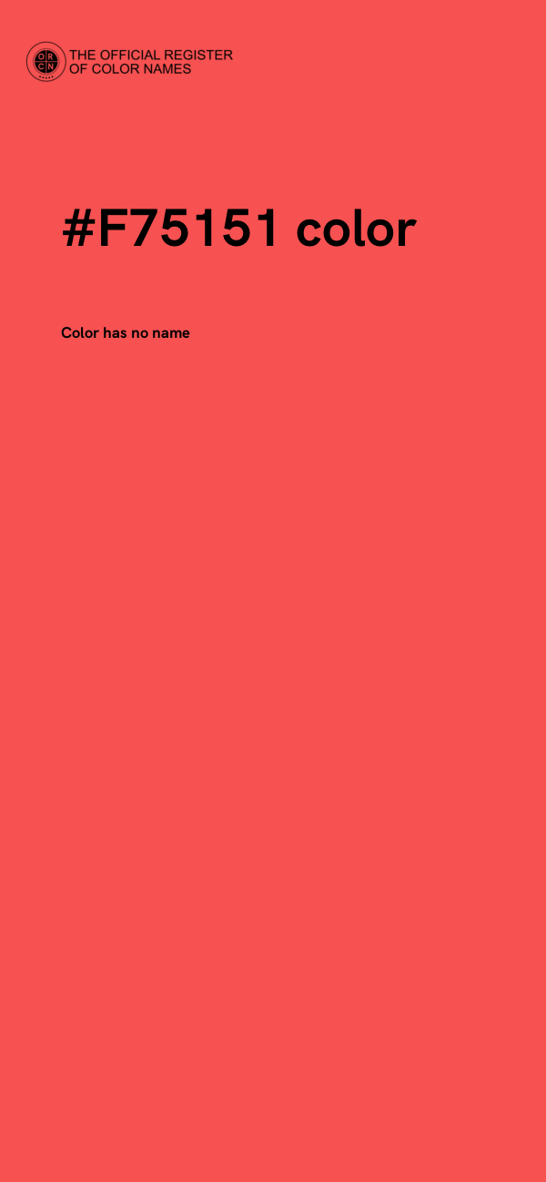 #F75151 color image