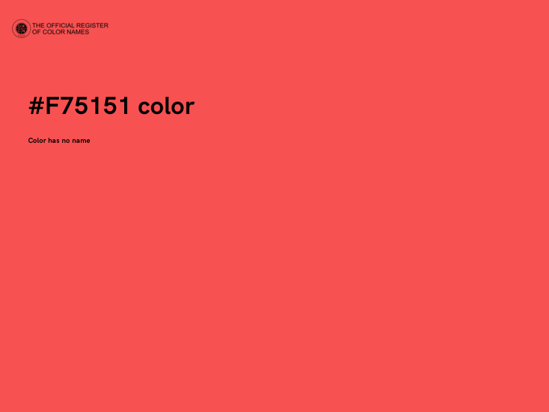 #F75151 color image
