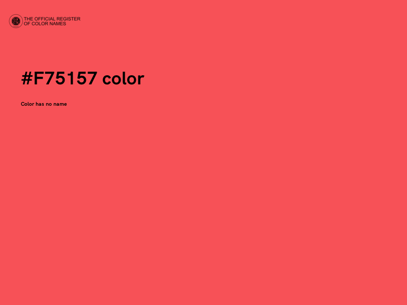 #F75157 color image