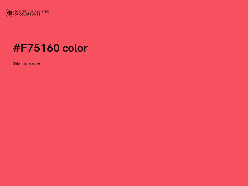 #F75160 color image