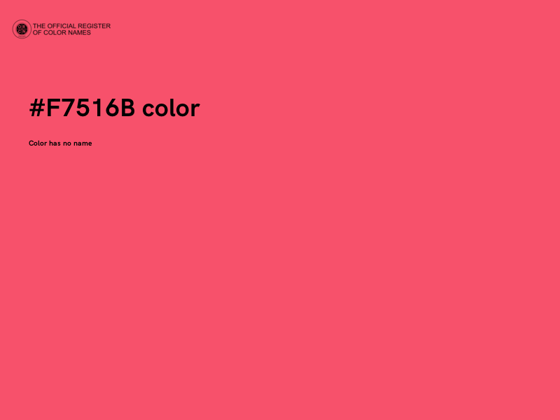 #F7516B color image