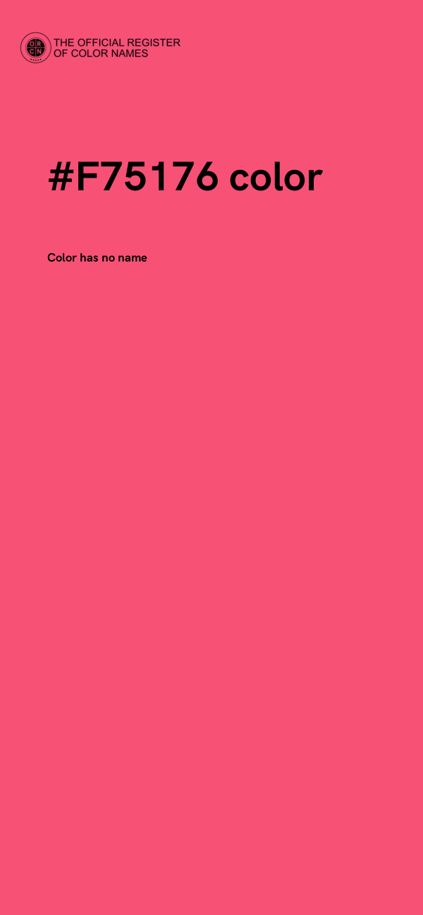 #F75176 color image