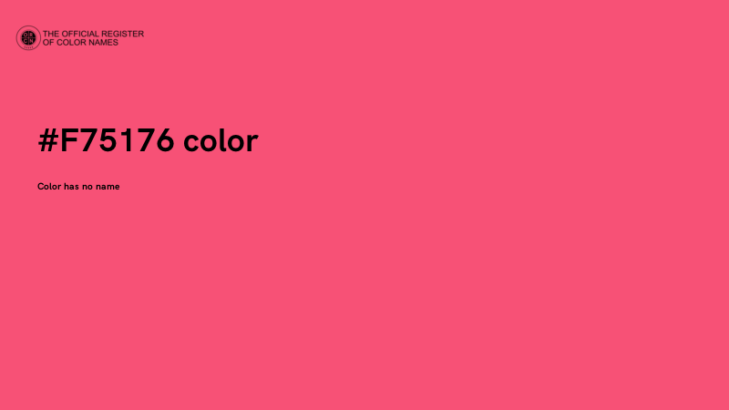 #F75176 color image