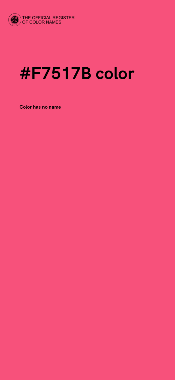 #F7517B color image