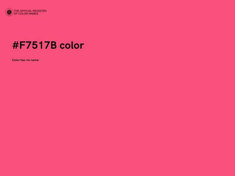 #F7517B color image