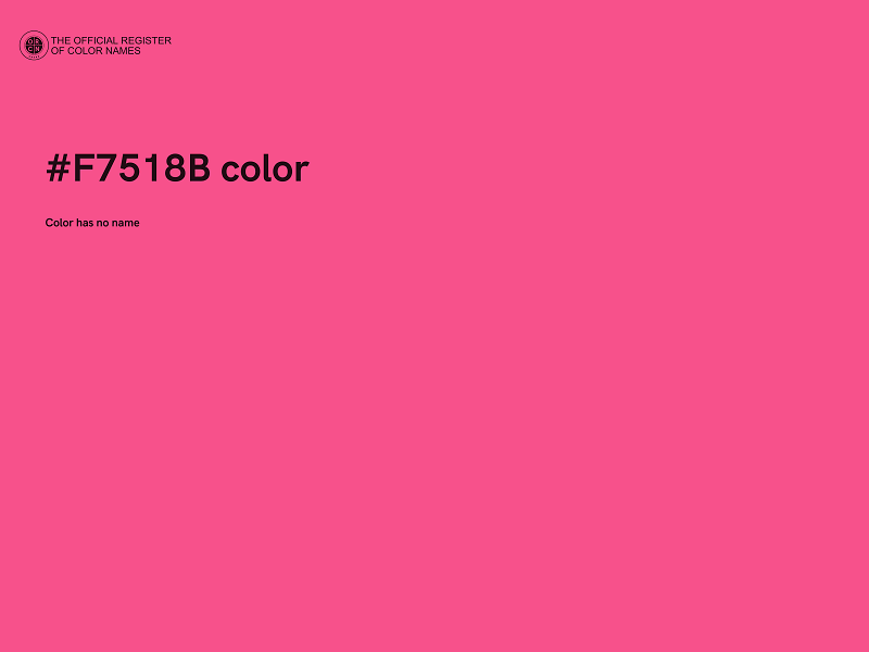 #F7518B color image