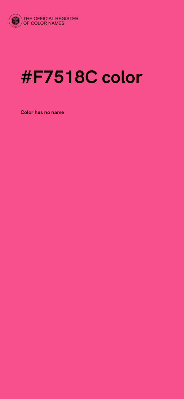 #F7518C color image