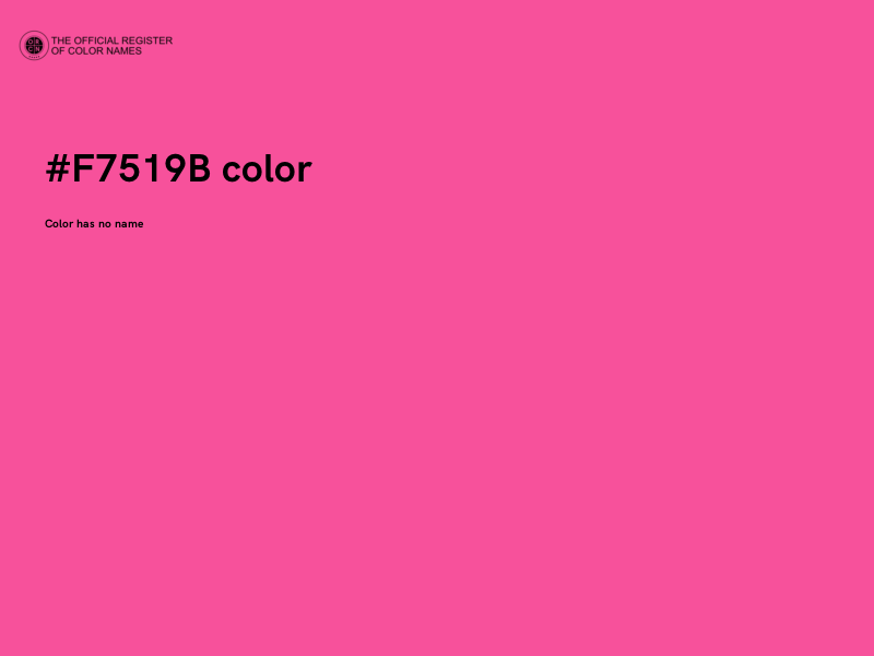 #F7519B color image
