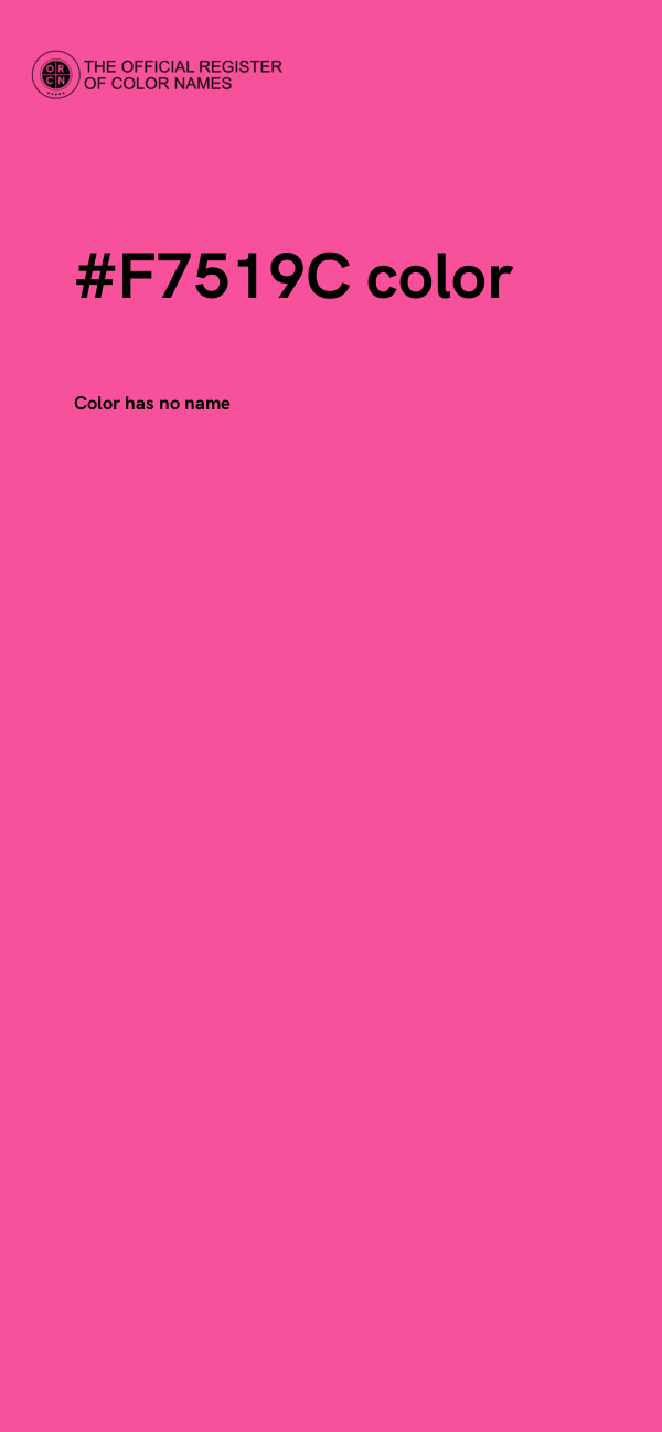 #F7519C color image