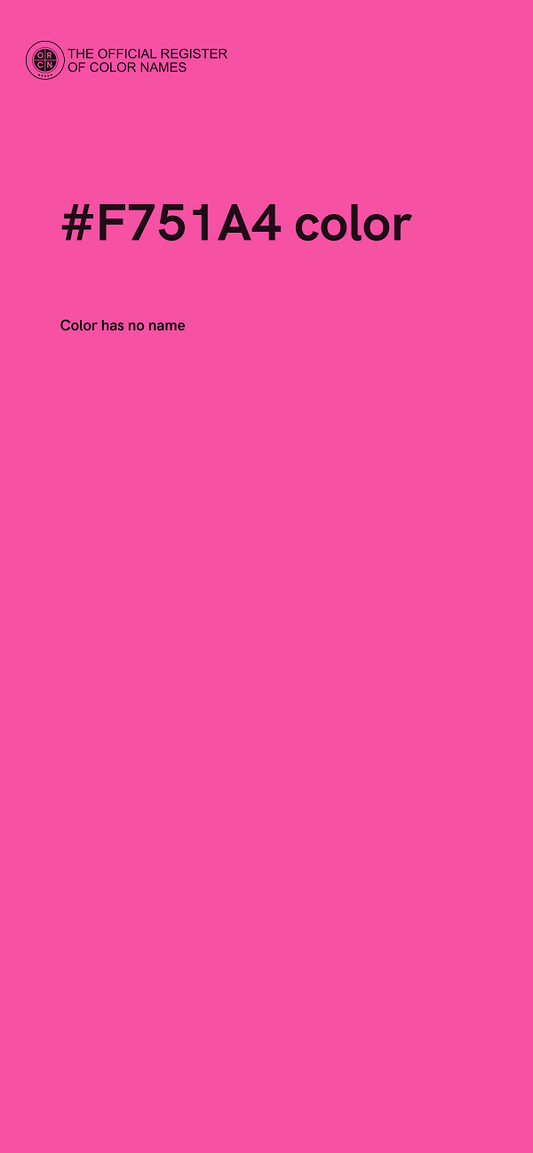 #F751A4 color image