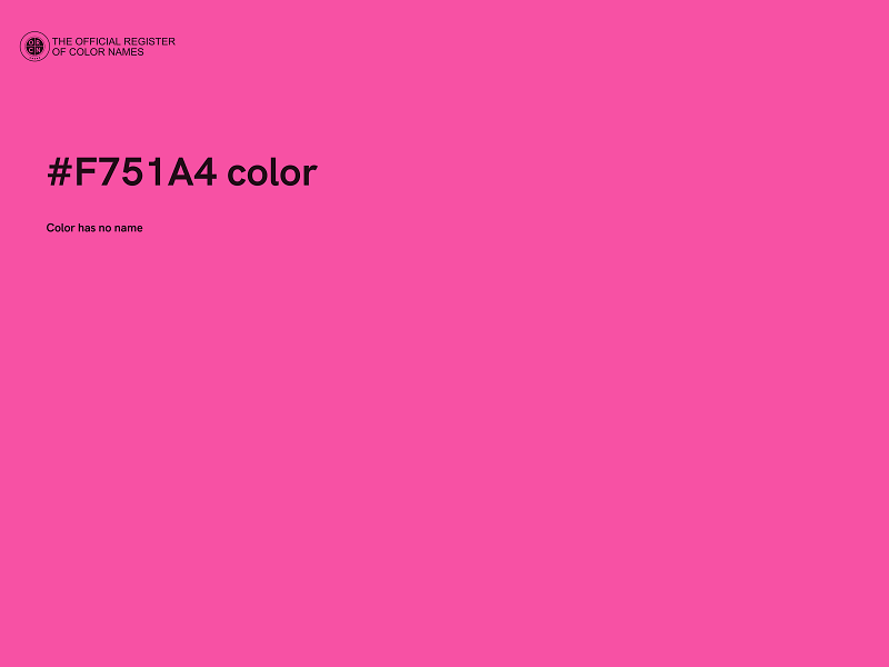 #F751A4 color image