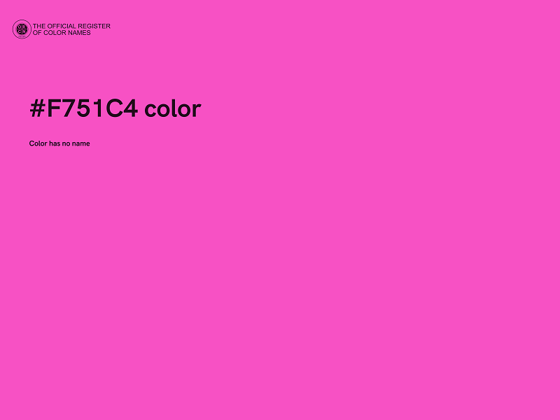 #F751C4 color image