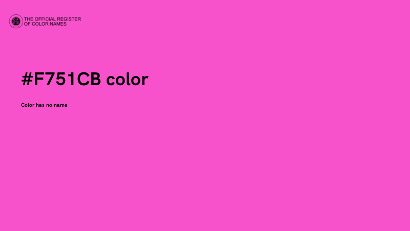 #F751CB color image