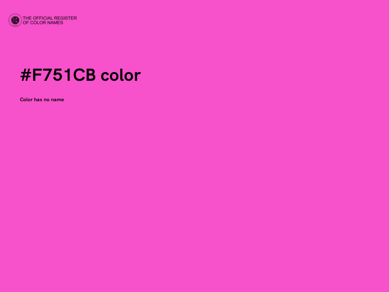 #F751CB color image