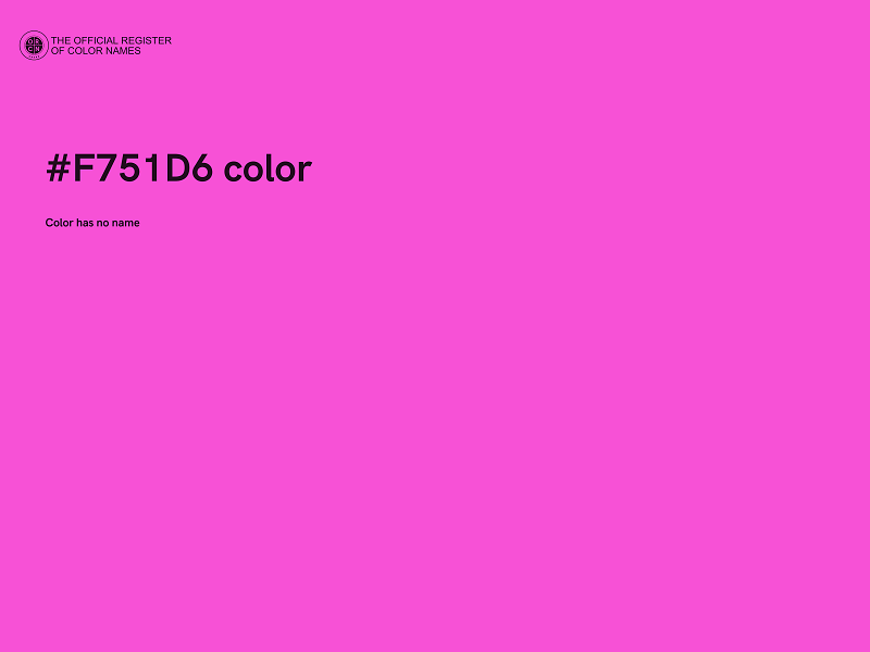 #F751D6 color image